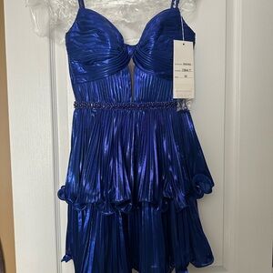 Elegant Blue Formal Dress